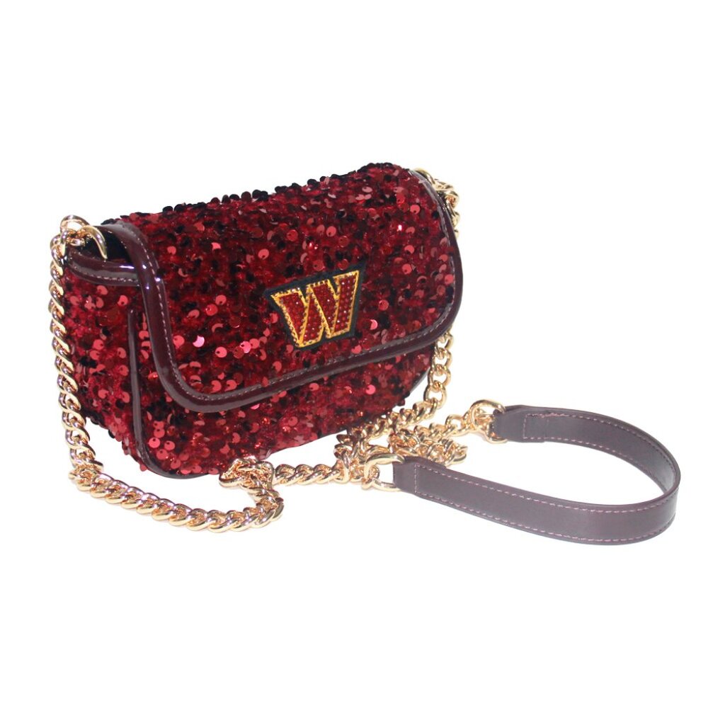 NFL Washington Commanders Team Colored Sequin Crossbody